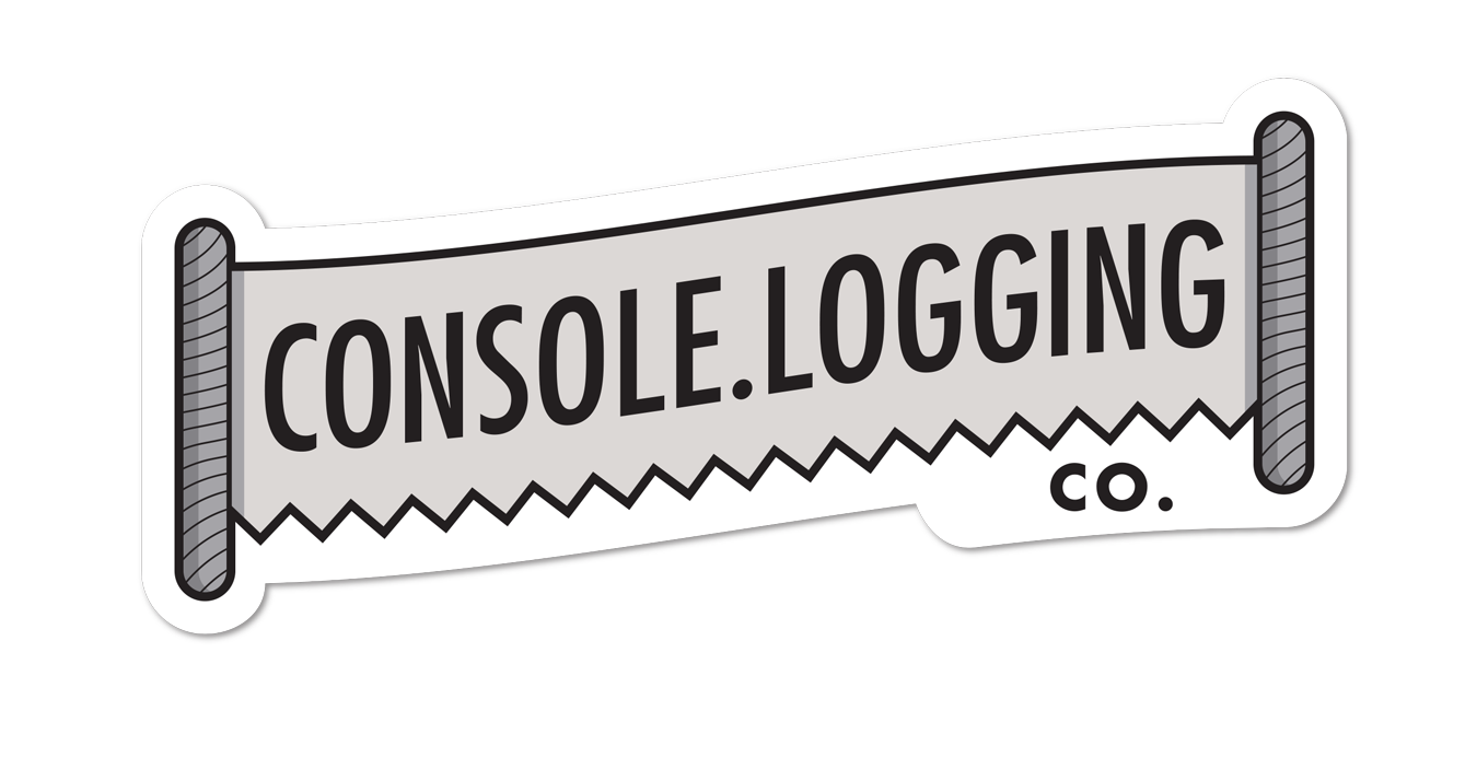 A Console.Logging Co. sticker is available through Sticker Mule.